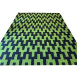 JONATHAN ADLER FLATWEAVE CARPET, 305cm x 246cm.