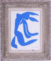 HENRI MATISSE, Nu Bleu 11, original lithograph from the 1954 edition after Matisse's cut outs,