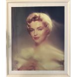 JACK CARDIFF, 'Blue Marilyn' photo print, 74cm x 60cm, signed and numbered 24/25, certificated verso