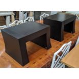 ARMANI CASA OMERO SIDE TABLES, a pair, 55cm x 44cm x 35cm. (2)