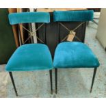 JONATHAN ADLER RIDER CHAIRS, a pair, 84cm H. (2)