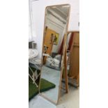 DRESSING MIRROR, contemporary Danish style design, bevelled plate with stand at rear, stands at