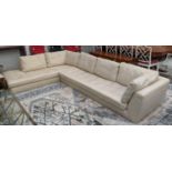 ROCHE BOBOIS SERENITE SECTIONAL SOFA BY GIOVANNI SORESSI, 300cm x 210cm x 70cm approx.