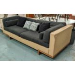 LINLEY SOFA BY DAVID LINLEY, 250cm W.