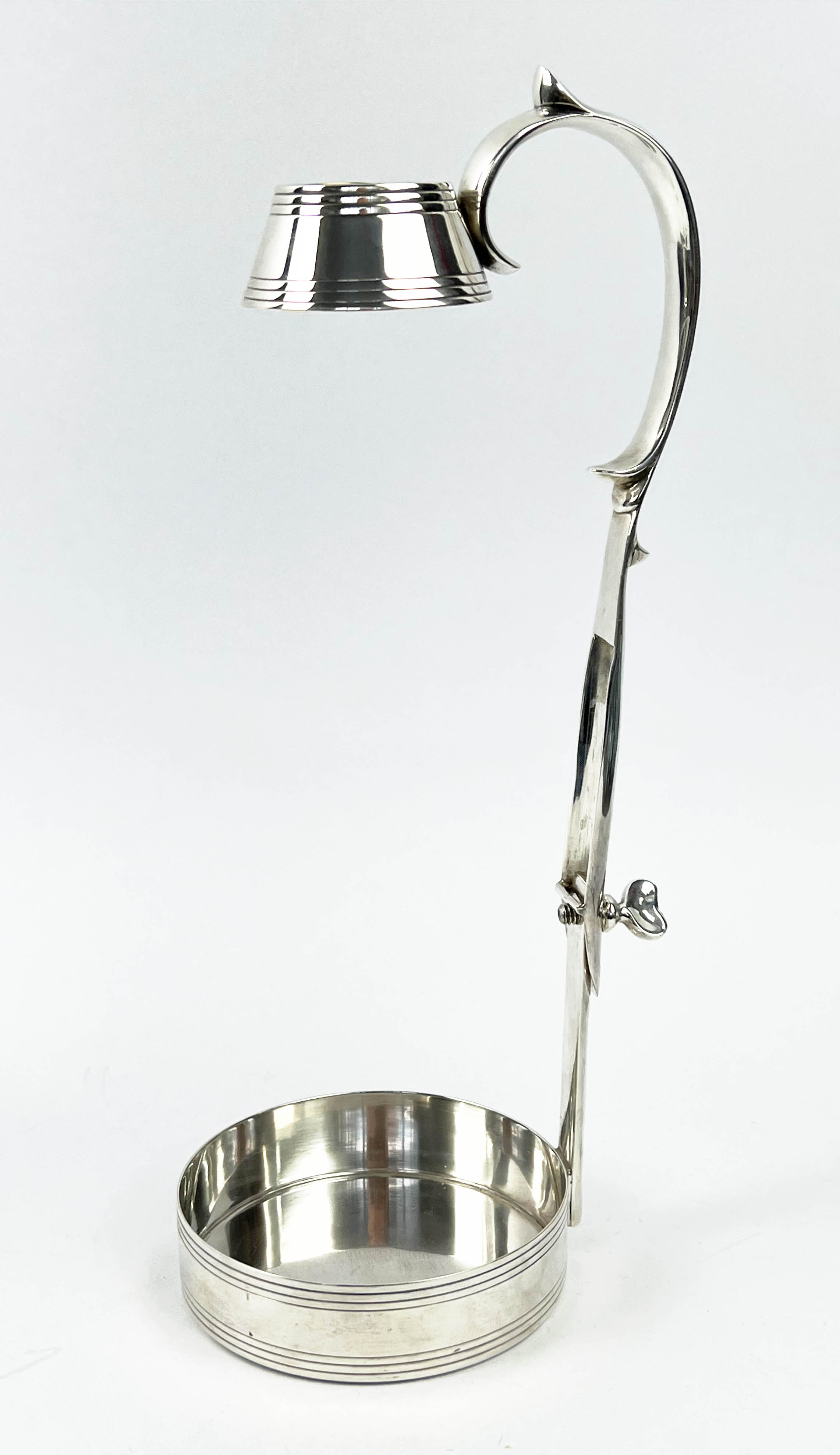 CLARET JUG, Sheffield silver 1909 and glass 27cm H, together with a Ralph Lauren silver plated - Image 3 of 7