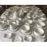 DINNER SERVICE, vitro - porcelaine by Villeroy & Boch, petite fleur, twelve place, five piece