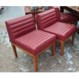 LINLEY DICE CHAIRS, a set of six, by David Linley, 73cm H. (6)