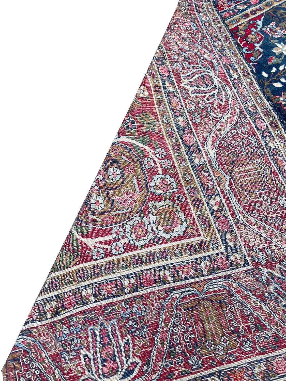 ANTIQUE KERMAN LAVER CARPET, 510cm x 315cm. - Bild 3 aus 5