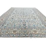 FINE PERSIAN JADE KASHAN CARPET, 440cm x 330cm.