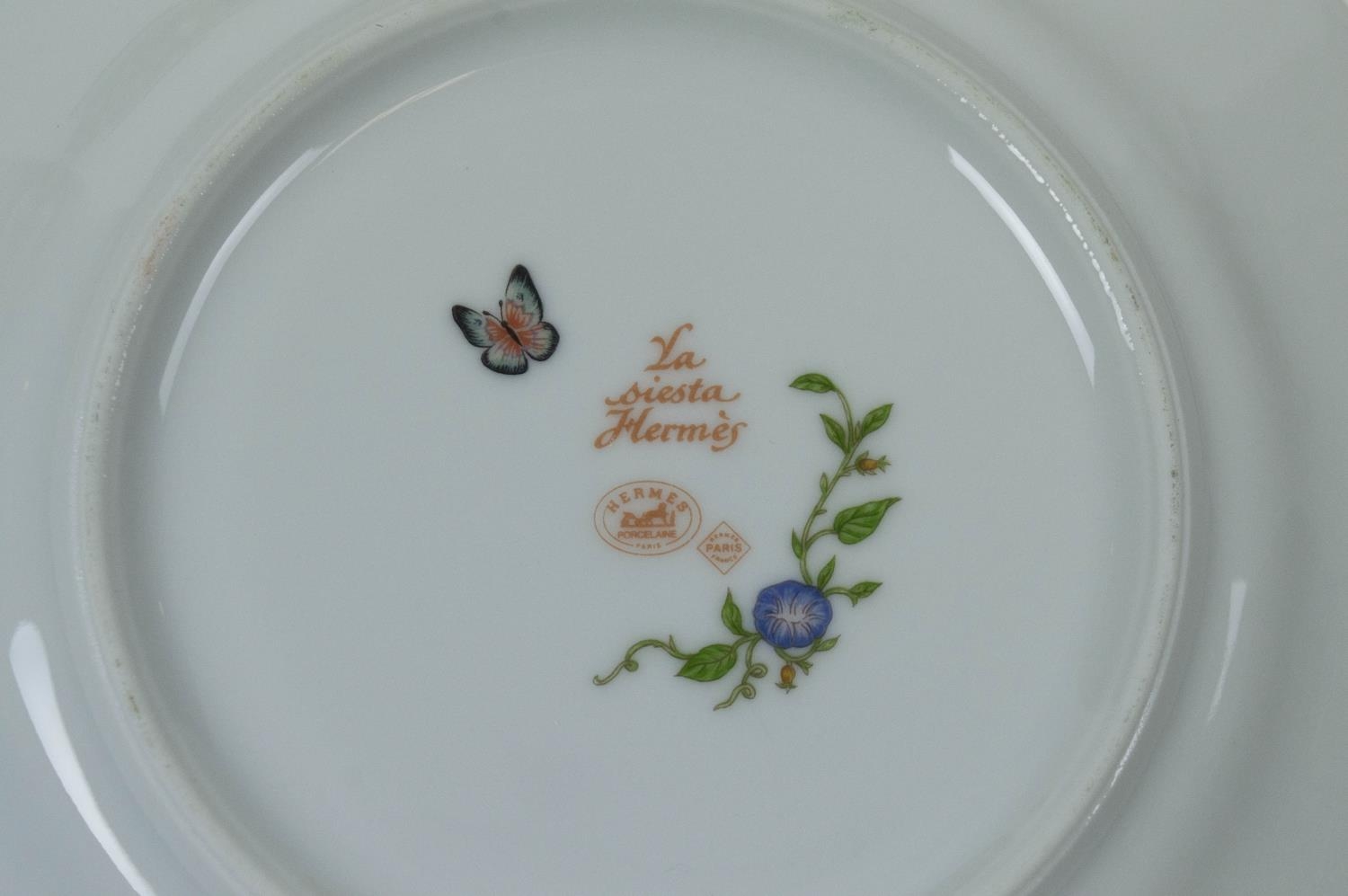 PART HERMES DINNER SERVICE, 'La Siesta Hermes Paris', including ten side plates, three dinner - Image 4 of 9