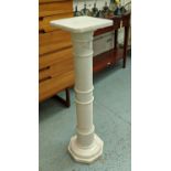 COLUMN PEDESTAL, marble, 103cm H.