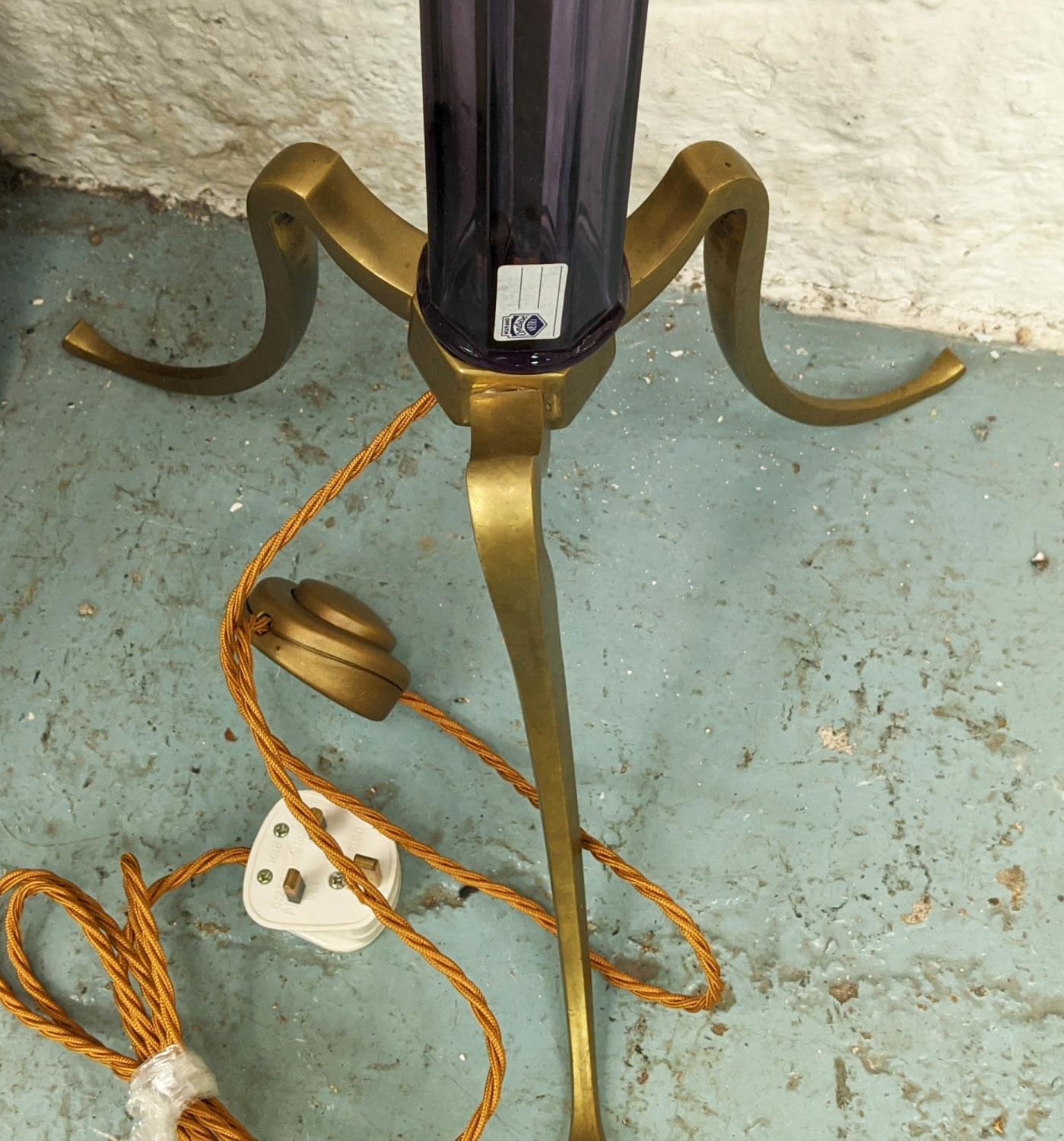 CENEDESE MURANO AMEHYST GLASS FLOOR LAMP, 132cm H approx. - Bild 3 aus 6
