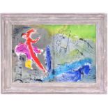 MARC CHAGALL, Vision of Paris, original lithograph, catalogue reference Mourlot: 81, printed by