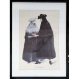 PRINTS, a set of twelve, commedia dell'arte mounted in black frames, 30cm x 40cm. (12)