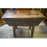 DOUGH BIN, 81cm H x 104cm x 52cm, George III elm with removable top.