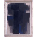 PIERRE SOULAGES, Abstract, rare pochoir after the painting 1956, ref: Daniel Jacomet, 31cm x 22.5cm.