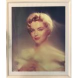 JACK CARDIFF, 'Blue Marilyn' photo print, 74cm x 60cm, signed and numbered 24/25, certificated verso