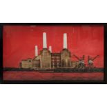 AFTER NEIL WILLIAMS (b.1972), 'Battersea Power Station', photograph, framed and glazed, 151cm x