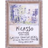 PABLO PICASSO, Peintures 1955-1956, Galerie Louise Leiris, rare original lithographic poster,