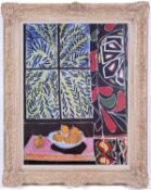 HENRI MATISSE, The Egyptian Curtain, Quadrichrome, Signed in the plate, 72cm x 53.5cm, Vintage