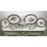 ROYAL CROWN DERBY PART DINNER SERVICE, late 18th century, Imari pattern, approx 35 pieces.