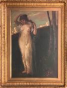 LATE 19th CENTURY/EARLY 20th CENTURY SCHOOL, ' The Theban Woodland Nymph, Melia', oil on canvas,