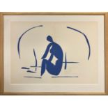 HENRI MATISSE (186 -1954), 'Bather in Blue' lithography, published 1958, printed by Mourlot,