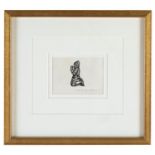 DAVID GENTLEMAN (B.1930), 'Knight', etching 22.5cm x 23.5cm, signed and framed.