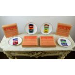 ANDY WARHOL PORCELAIN PLATES, a set of four, Campbells Soup, boxed. (4)