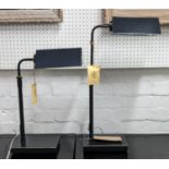 LAUREN RALPH LAUREN HOME DESK LAMPS, a pair, height adjustable, 60cm at tallest. (2)