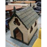 WILLIAM YEOWARD DOG KENNEL, 95cm x 75cm x 110cm, bespoke, painted finish.