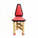 STEPHEN OWEN OIL RIG CHAIR, 93cm H x 42cm x 45cm, one off 1980 production, featured in Simon