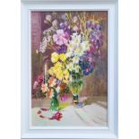 OLEG STANICHNOV (born in 1987, Ukranian) 'Field flowers', oil on canvas, 60cm x 40cm.