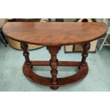 RALPH LAUREN "VICTORIA FALLS" CONSOLE TABLE, 61cm D x 141cmW x 88cm H, demi line mahogany. No