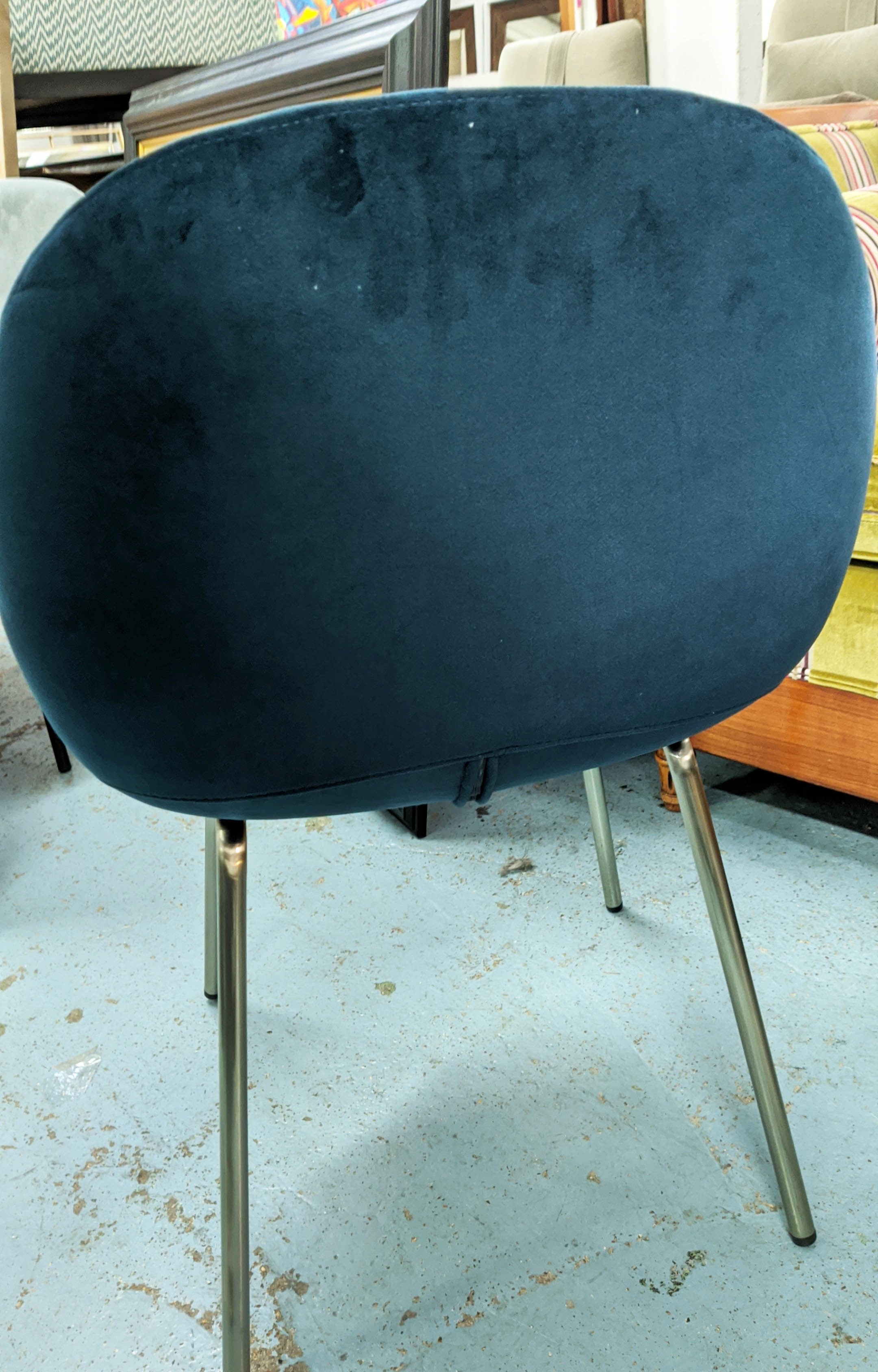 AFTER GAMFRATESI BEETLE STYLE CHAIRS, a set of six, various colours, 81cm H. (6) - Image 5 of 5