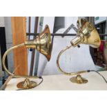 ATTRIBUTED TO NORLETT WALL LIGHTS, Vintage 20th century Swedish, a pair, 40cm D x 24cm W x 30cm