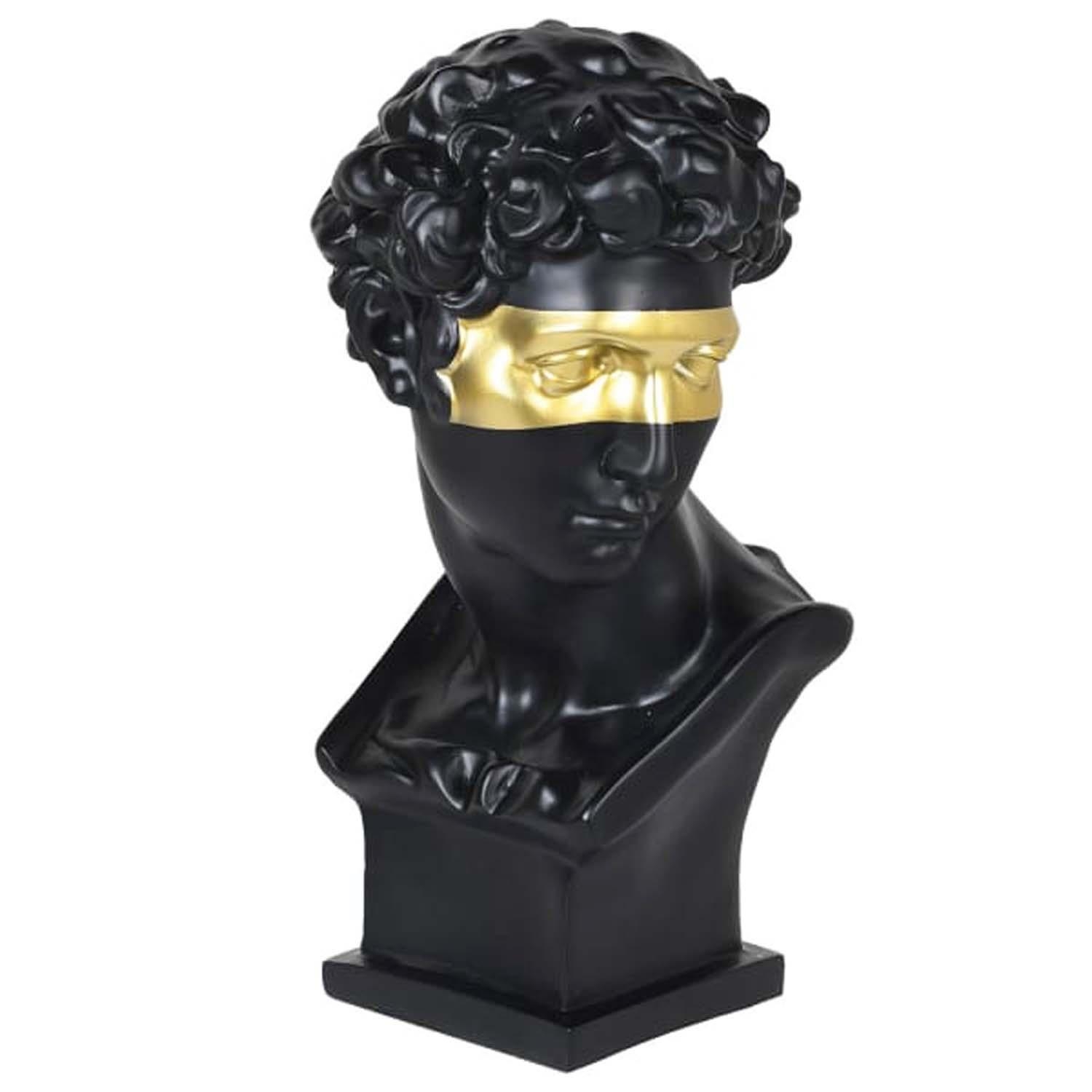 NEW ROMANTIC DAVID, sculptural bust, 57cm x 30cm x 30cm.