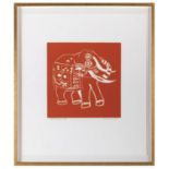 EDWARD BAWDEN CB E RA (1903-1989), 'Indian Elephant' linocut, signed, dated and titled by artist