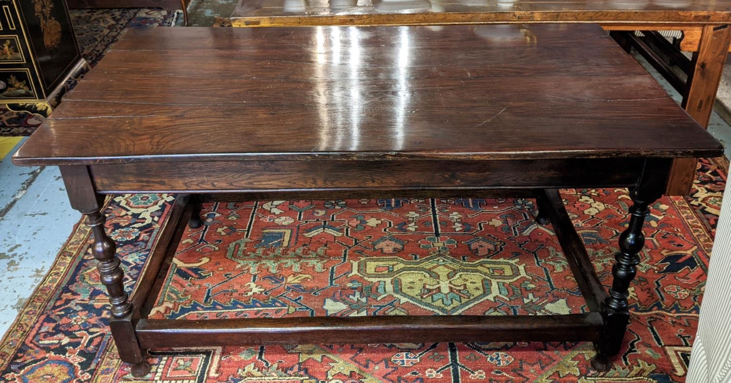 REFECTORY TABLE, 76cm H x 153cm x 82cm D, 17th century style oak. - Image 2 of 4