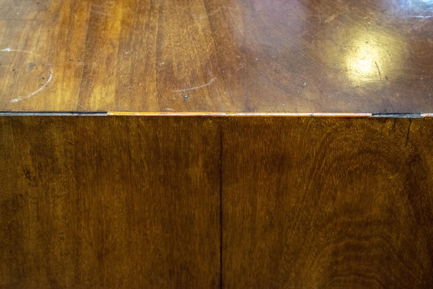 CHEST, 80cm H x 84cm W x 48cm D, George III mahogany with brushing slide above four drawers. - Image 4 of 5