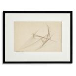 BARBARA WONG, Abstract, pencil on paper, 58cm x 43cm, signed, framed.