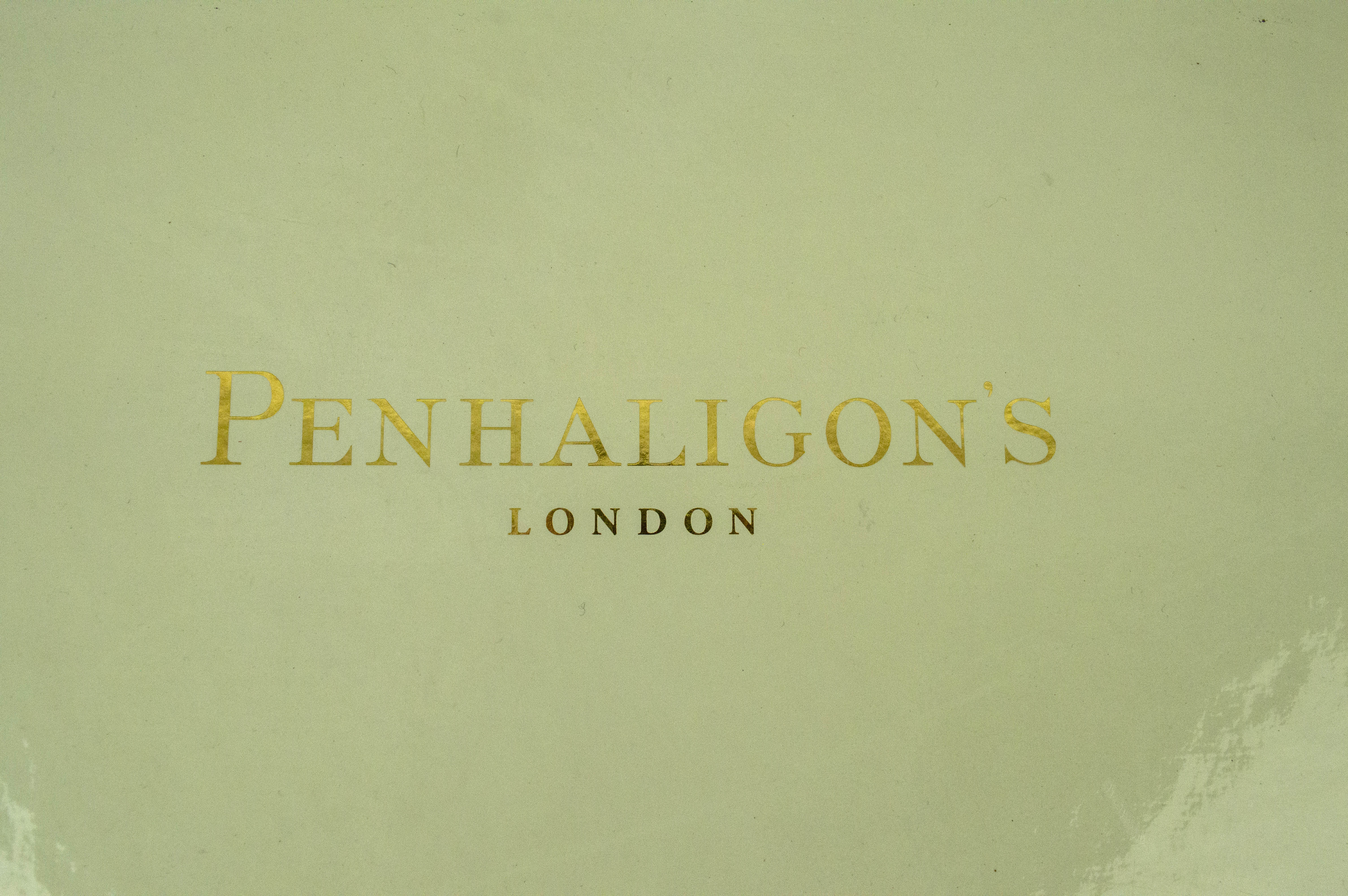 PENHALIGON'S GAMES BOX, black lacquered fitted tray with card sets dice, chips dominos and folding - Image 10 of 15