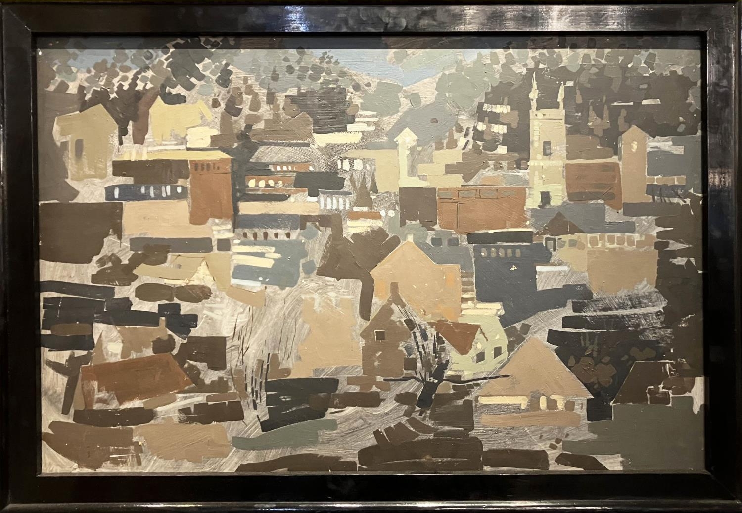 MANNER OF ROBERT SADLER (1909-2001), 'View in Cornwall - Penzance', Oil on Panel, 58cm x 88cm,