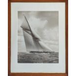 BEKEN OF COWES, 73cm x 59cm, marine photographers, white heather photoprint, framed and glazed.