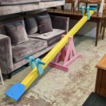 FASHION SHOOT SET PROP SEESAW, 310cm L approx, painted finish.