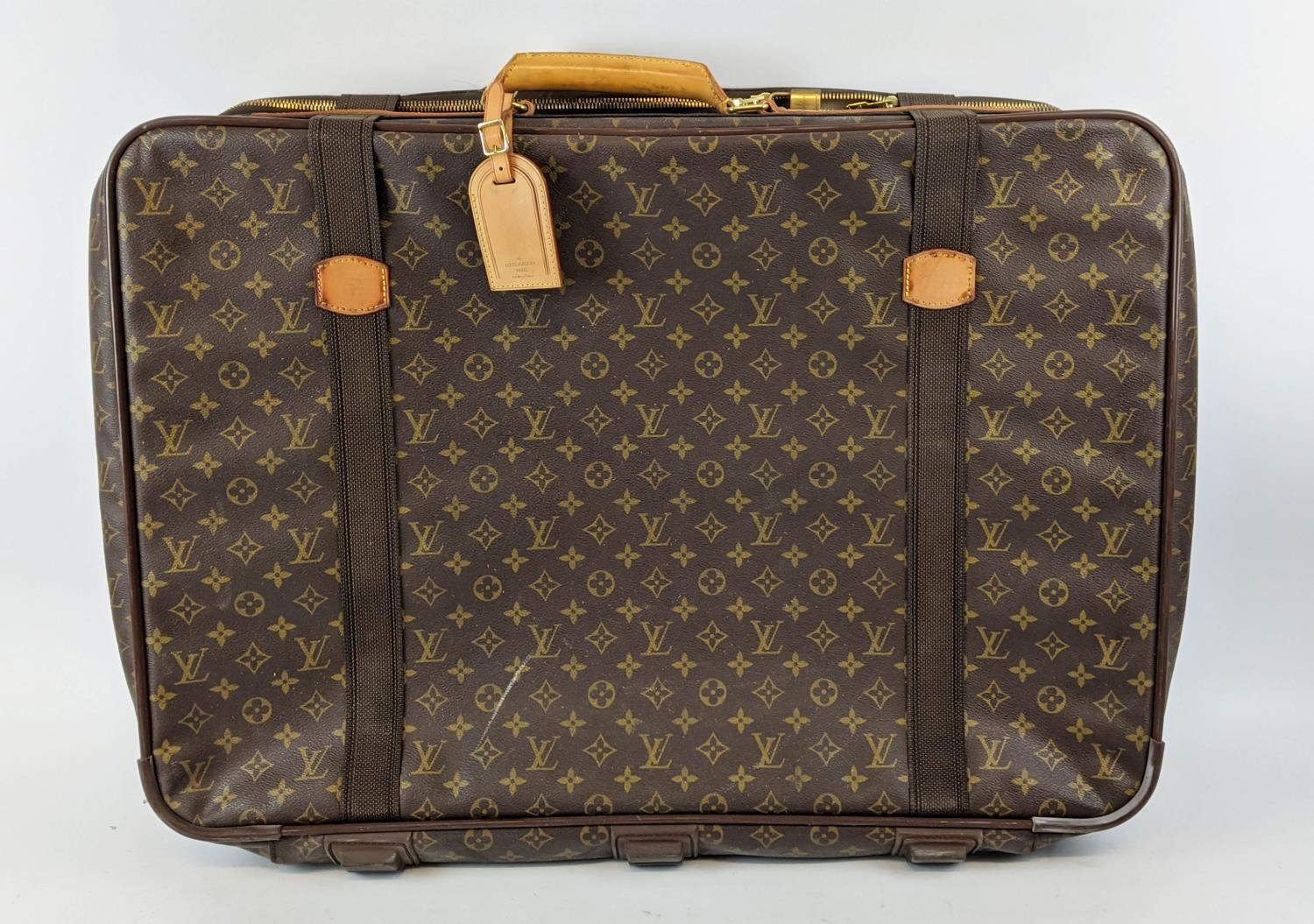 LOUIS VUITTON SATELLITE 70 SUITCASE, monogram canvas and leather, brass hardware, double buckle - Image 3 of 8