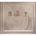 GOLINA GRIGORYEVA' Still Life with Fruit on a Table', oil on canvas, 61cm x 65cm, signed framed.