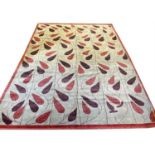 CONTEMPORARY INDIAN CARPET, 342cm x 246cm.