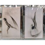 THE QUINTESSA ART COLLECTION LIMITED, prints, a set of two, framed and glazed, 100.5cm x 70cm. (2)