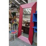 FASHION SHOOT SET PROPS, including a chair, 90cm H, and a mirror, 190cm x 90.5cm, painted finish.